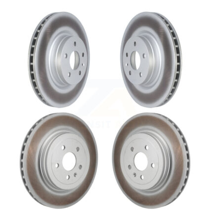 Front Rear Coated Disc Brake Rotors Kit For Tesla S KG-101877