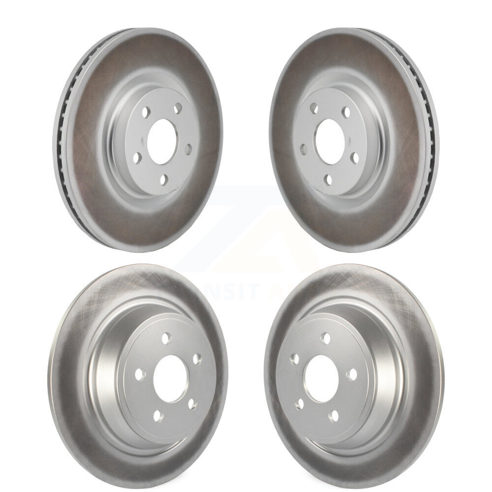 Front Rear Coated Disc Brake Rotors Kit For 2017-2020 Lincoln MKZ 2.0L KG-101879