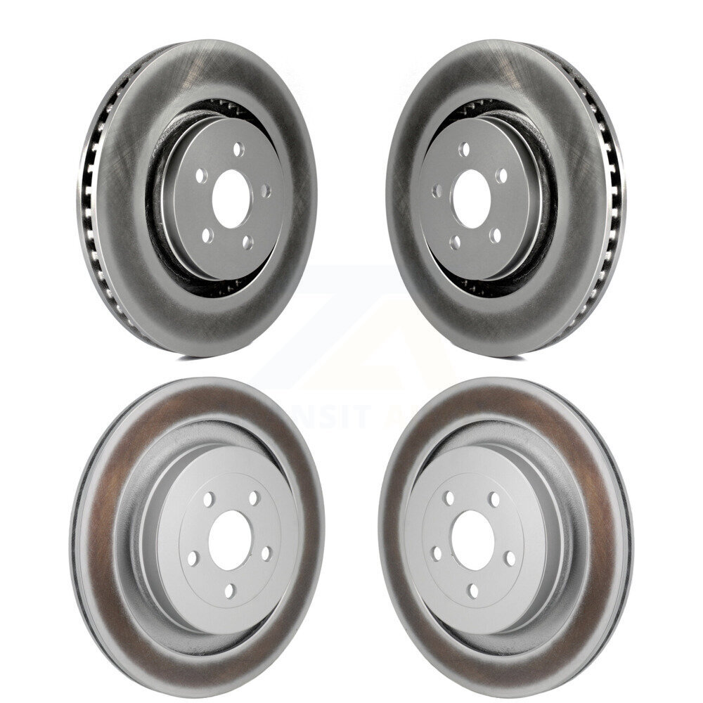 Front Rear Coated Disc Brake Rotors Kit For Ford Edge Lincoln Nautilus KG-101880