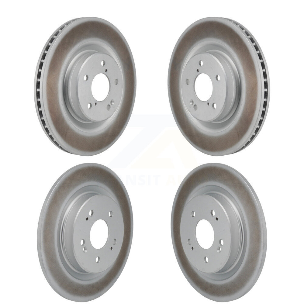 Front Rear Coated Disc Brake Rotors Kit For 2022-2023 Acura MDX 3.5L KG-101890