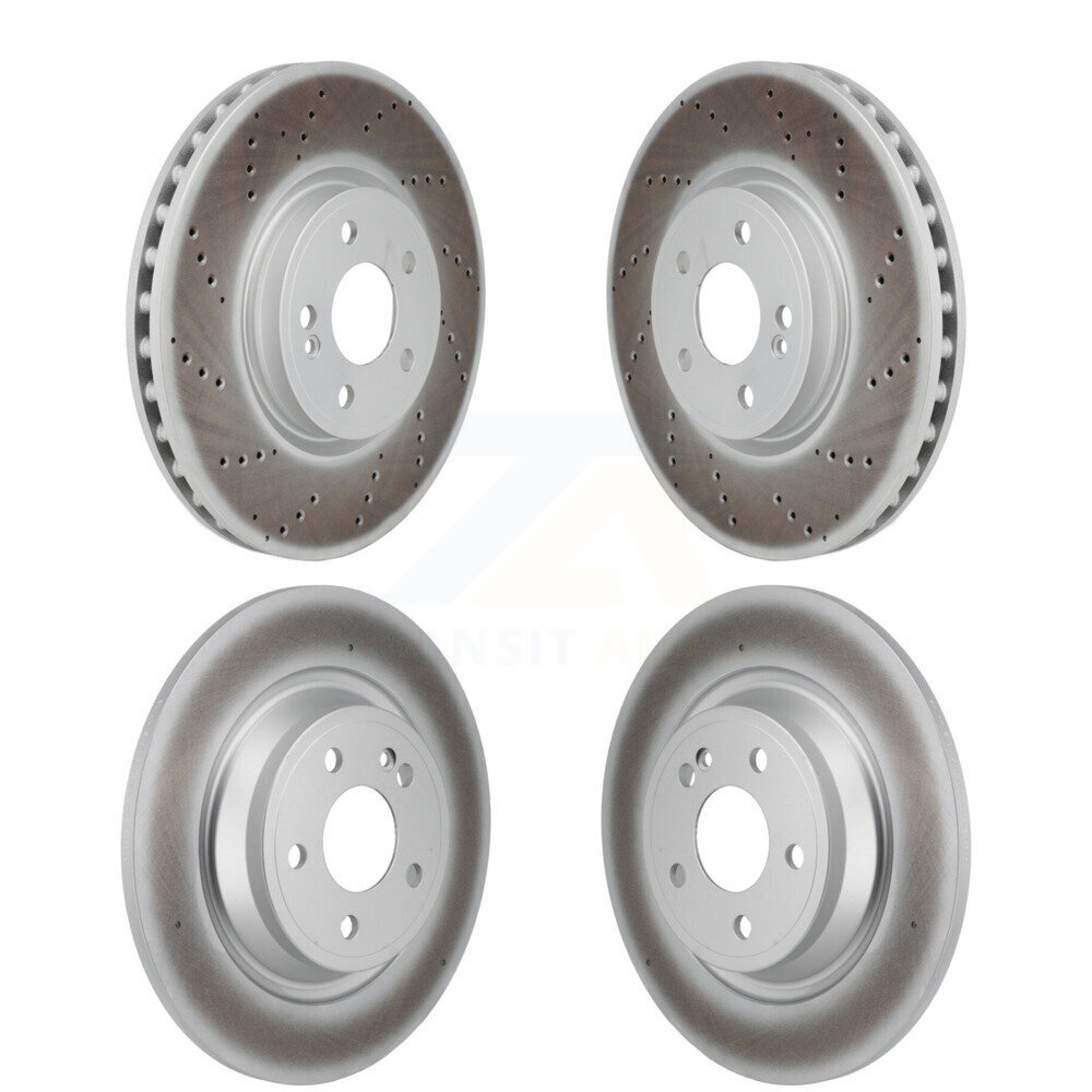 Front Rear Coated Disc Brake Rotors Kit For Mercedes-Benz GLB250 GLA250 EQB 350 300 KG-101895
