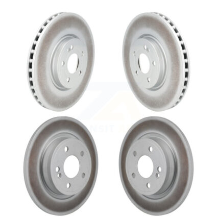 Front Rear Coated Disc Brake Rotors Kit For 2019-2022 Mercedes-Benz A220 With AMG Package KG-101906