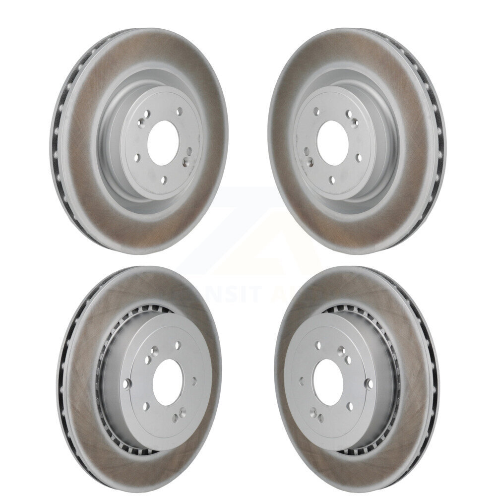 Front Rear Coated Disc Brake Rotors Kit For Kia Stinger Genesis G70 KG-101908