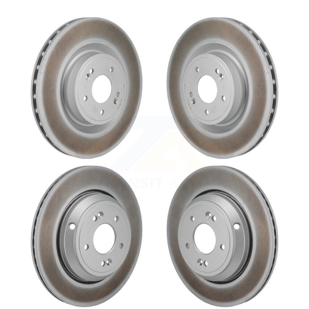 Front Rear Coated Brake Rotor Kit For 2022 Genesis G70 3.3L With 330mm Diameter KG-101909