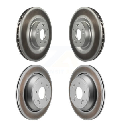 Front Rear Coated Disc Brake Rotors Kit For 2011 Hyundai Equus KG-101911