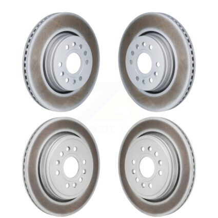 Front Rear Coated Disc Brake Rotors Kit For Ram 1500 Jeep Wagoneer Grand L KG-101912
