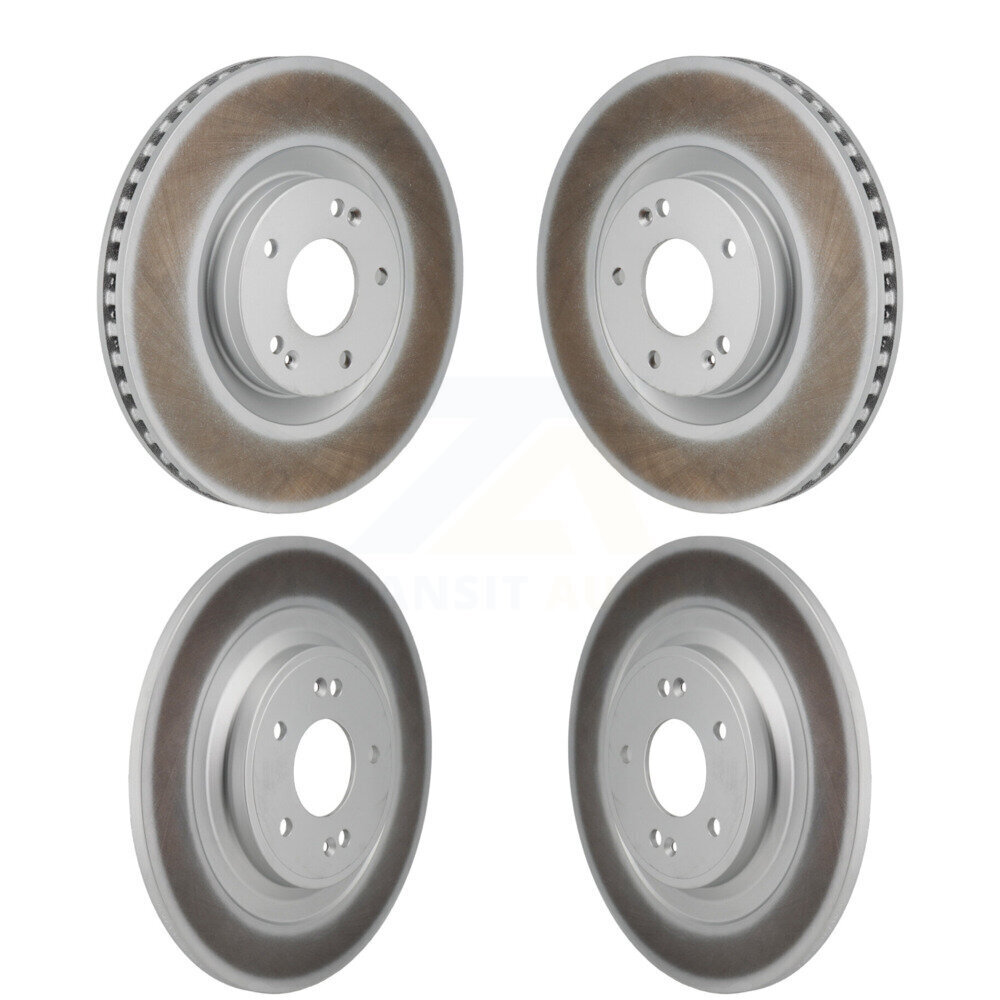 Front Rear Coated Disc Brake Rotors Kit For 2022-2023 Hyundai Santa Cruz KG-101916