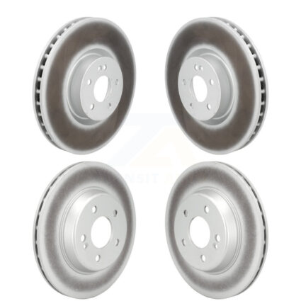 Front Rear Coated Disc Brake Rotors Kit For Mercedes-Benz E300 E350 KG-101922