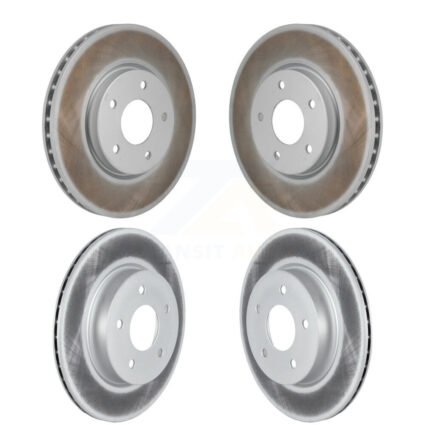 Front Rear Coated Disc Brake Rotors Kit For Nissan Rogue KG-101925