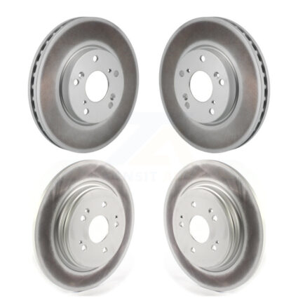 Front Rear Coated Disc Brake Rotors Kit For 2017-2021 Honda Clarity KG-101932