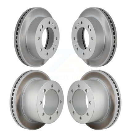 Front Rear Coat Disc Brake Rotors Kit For 2020-2024 GMC Sierra 3500 HD Chevrolet Silverado KG-101934