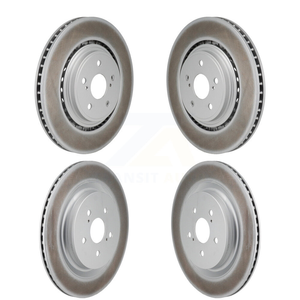 Front Rear Coated Disc Brake Rotors Kit For Toyota Highlander Lexus RX350 RX350h KG-101942