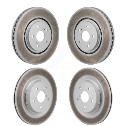 Front Rear Coated Brake Rotors Kit For Toyota Sienna RAV4 Prime bZ4X Subaru Solterra Lexus KG-101943
