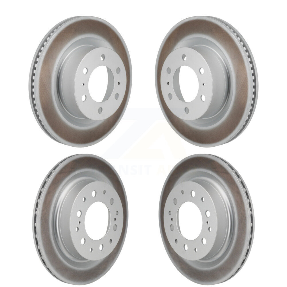 Front Rear Coated Disc Brake Rotors Kit For Toyota Tundra Sequoia Lexus LX600 KG-101945