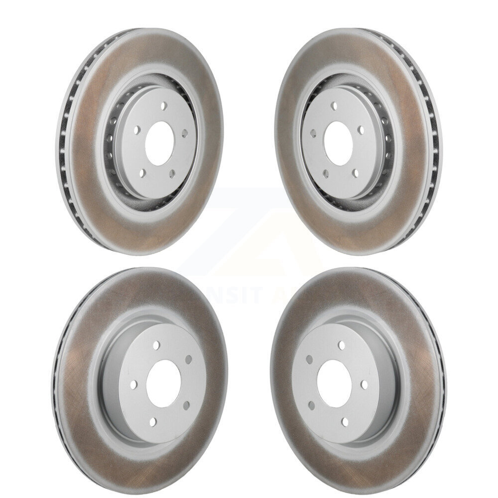 Front Rear Coated Brake Rotor Kit For Mitsubishi Outlander Nissan Pathfinder INFINITI QX60 KG-101948