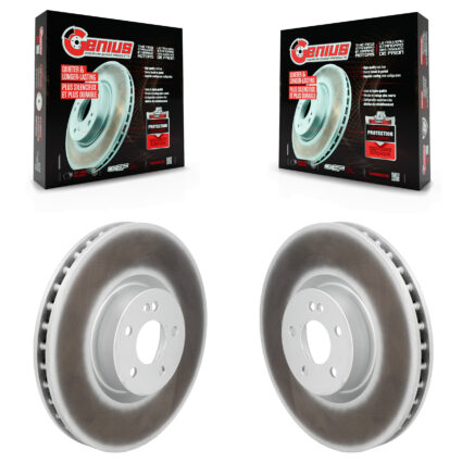 Front Coat Brake Rotor Pair For Mercedes-Benz GLC300 C43 AMG GLC43 E450 E300 E400 E53 E350 KG-101976