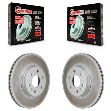 Front Coated Disc Brake Rotors Pair For 2021-2022 Chevrolet Colorado GMC Canyon KG-101981