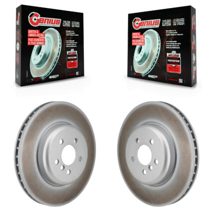 Front Coated Disc Brake Rotors Pair For BMW X5 i4 X6 530i xDrive 540i 530e 540d KG-101989