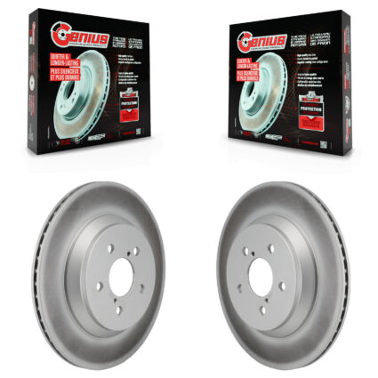 Rear Coat Disc Brake Rotor Pair For 2021-2023 Subaru Crosstrek With Electric Parking KG-102000