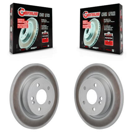 Rear Coated Disc Brake Rotors Pair For Mercedes-Benz A220 CLA250 KG-102008