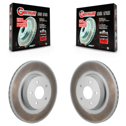 Rear Coat Brake Rotors Pair For Mitsubishi Outlander Nissan Pathfinder INFINITI QX60 ARIYA KG-102031