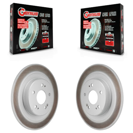 Rear Coated Disc Brake Rotors Pair For 2021-2023 Acura TLX KG-102032