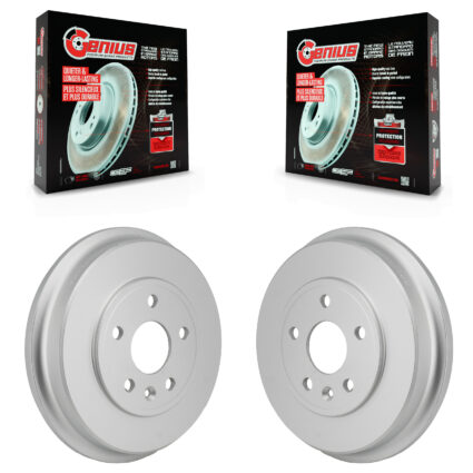 Rear Coated Brake Drums Pair For Chevrolet Trax Sonic KG-102043