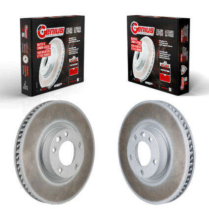 Front Coated Disc Brake Rotors Kit For Volkswagen Touareg Porsche Cayenne KG-102047