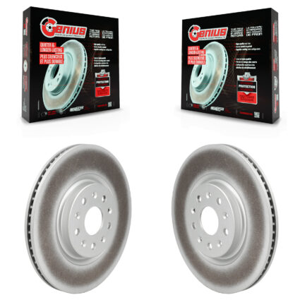 Rear Coat Brake Rotor Pair For 2020-2023 Chevrolet Corvette With 350mm Diameter KG-102054