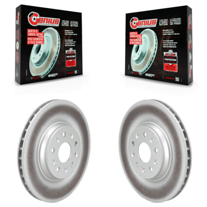 Rear Coat Brake Rotor Pair For 2020-2023 Chevrolet Corvette With 339mm Diameter KG-102055