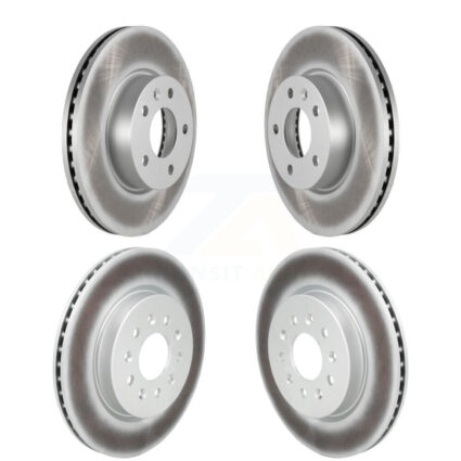 Front Rear Coat Brake Rotor Kit For 2020-2023 Cadillac CT4 With 300mm Diameter KG-102061
