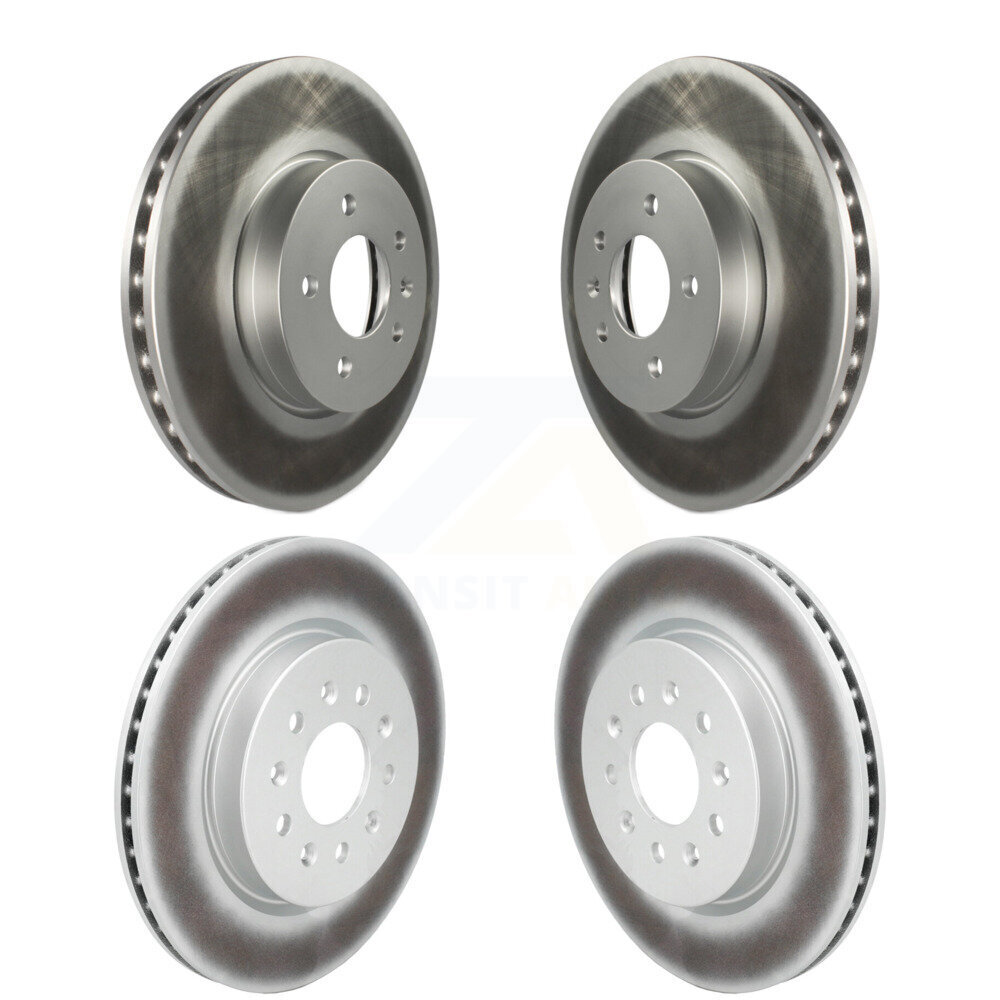 Front Rear Coated Disc Brake Rotors Kit For Cadillac CT4 With 321mm Diameter Rotor KG-102062
