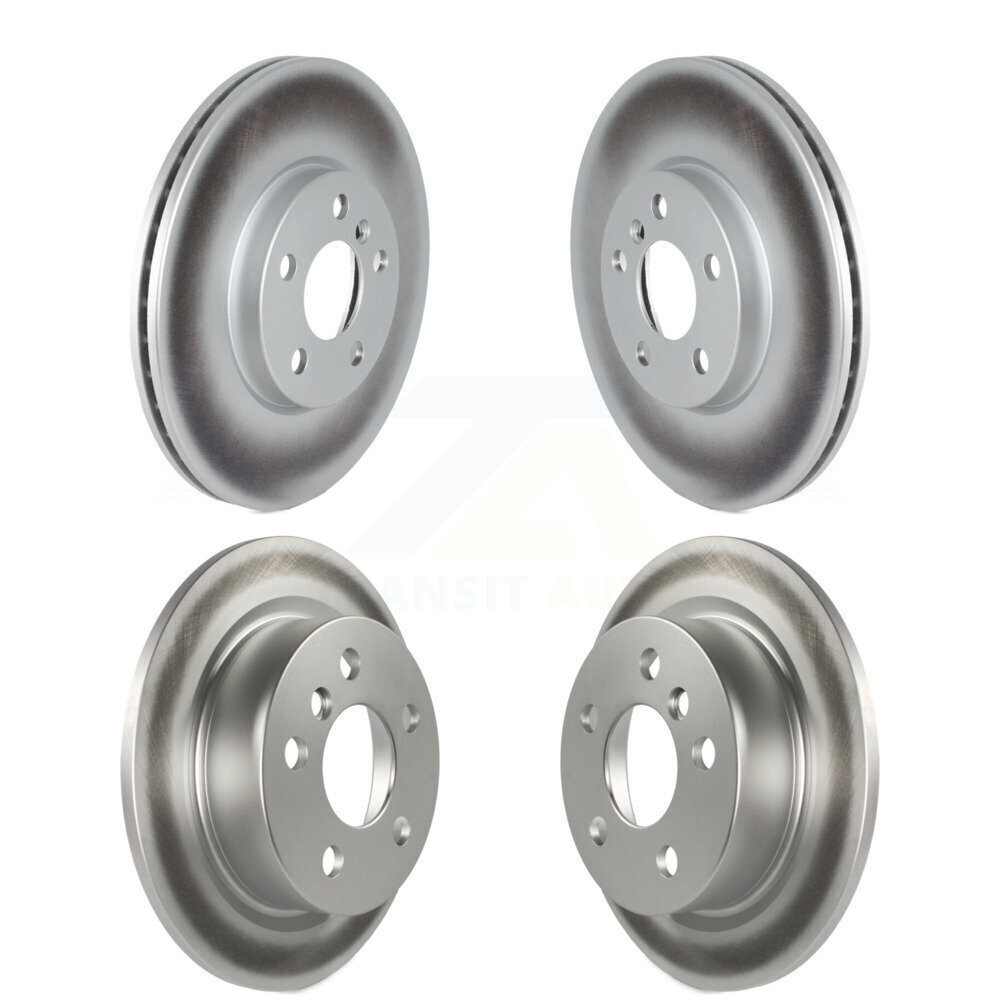 Front Rear Coated Disc Brake Rotors Kit For 2022-2023 Mini Cooper S with GAS engine KG-102065