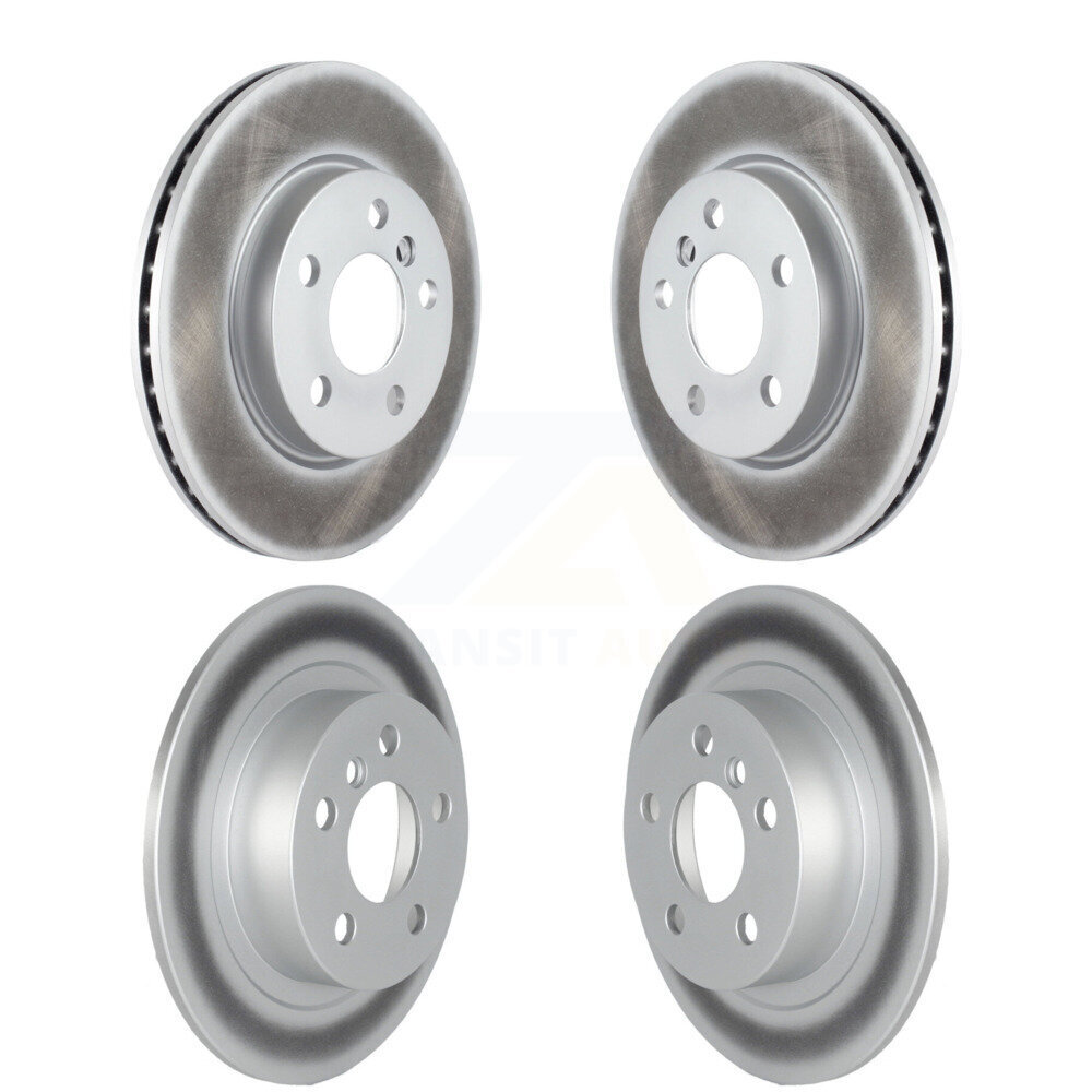 Front Rear Coated Brake Rotor Kit For 22-23 Mini Cooper SE with BATTERY EV (EV BEV) engine KG-102066
