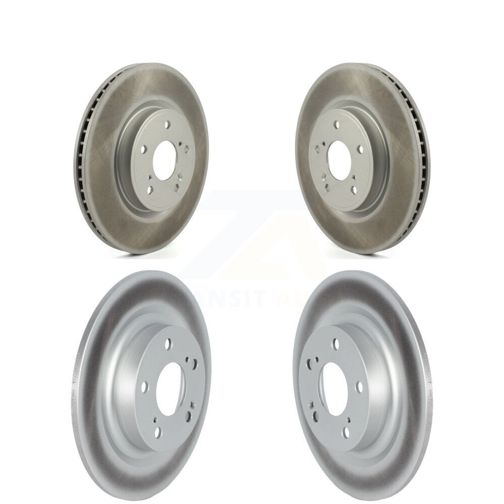 Front Rear Coated Disc Brake Rotors Kit For 2024 Acura Integra 1.5L KG-102071