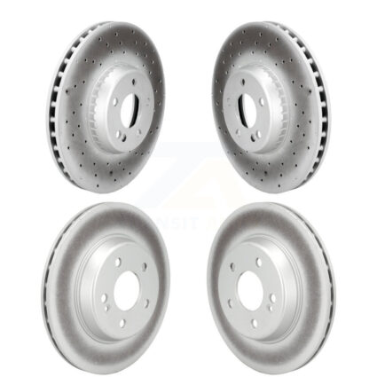 Front Rear Coated Disc Brake Rotors Kit For Mercedes-Benz C300 C400 C350e KG-102072