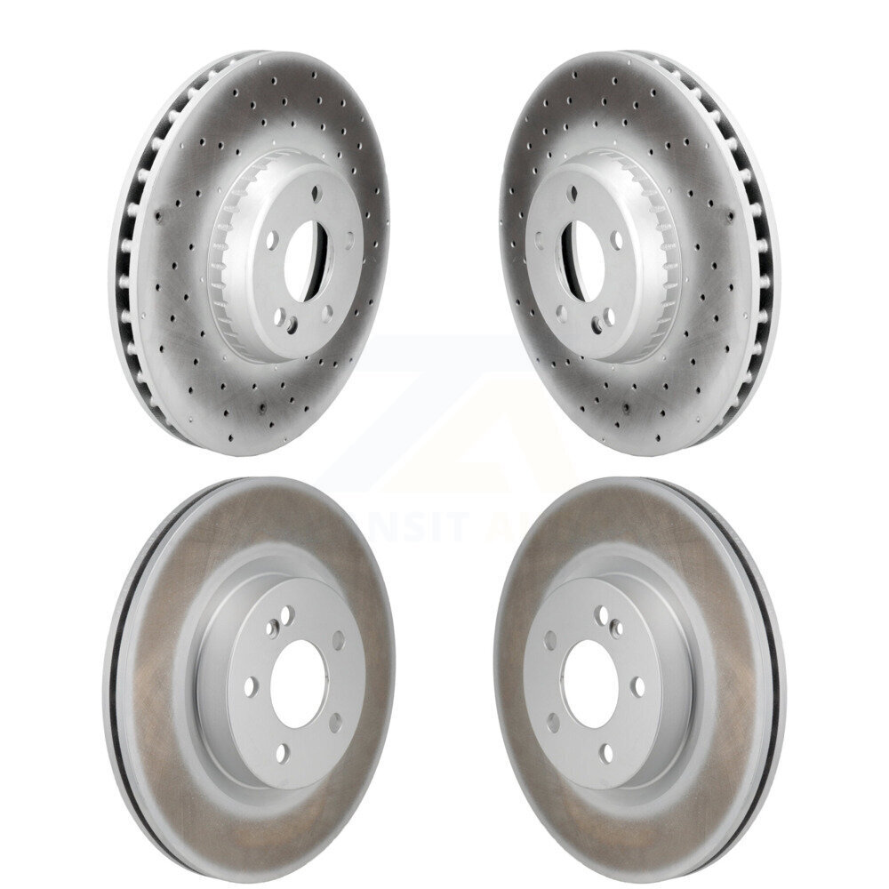 Front Rear Coated Disc Brake Rotors Kit For Mercedes-Benz GLC300 KG-102076
