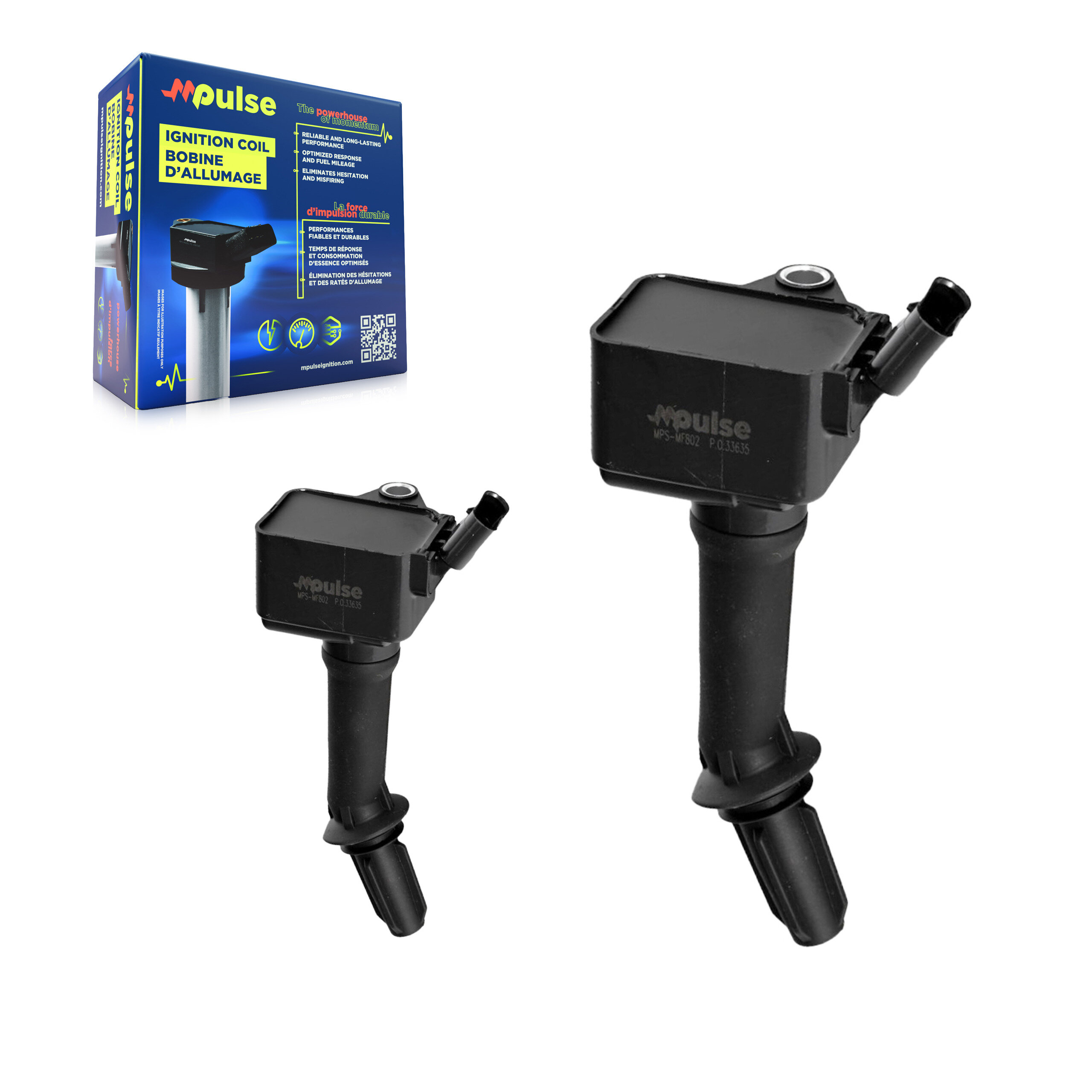 Ignition Coil (2 Pack) For Chevrolet Cruze Equinox Buick Encore GMC Terrain Malibu Volt KMP-100070