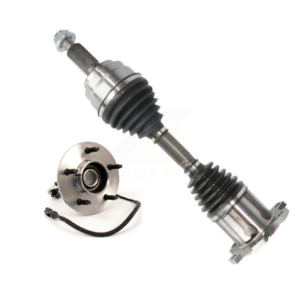 Front Left CV Axle Drive Shaft And Hub Bearing Kit For Ford F-150 4WD with 4-Wheel ABS KN7-100051