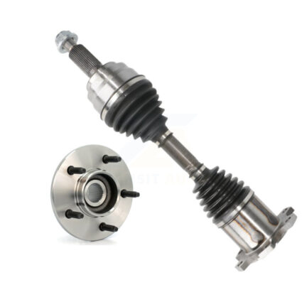 Front Left CV Axle Drive Shaft And Hub Bearing Kit For Ford F-150 4WD with 2-Wheel ABS KN7-100052