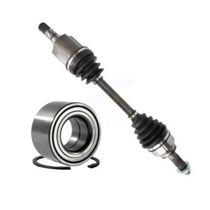 Front Left CV Axle Drive Shaft Complete Assembly And Wheel Bearing Kit For Mazda 3 KN7-100179