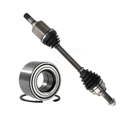 Front Left CV Axle Drive Shaft And Wheel Bearing Kit For 2007-2008 Mazda 3 Primary Design KN7-100180