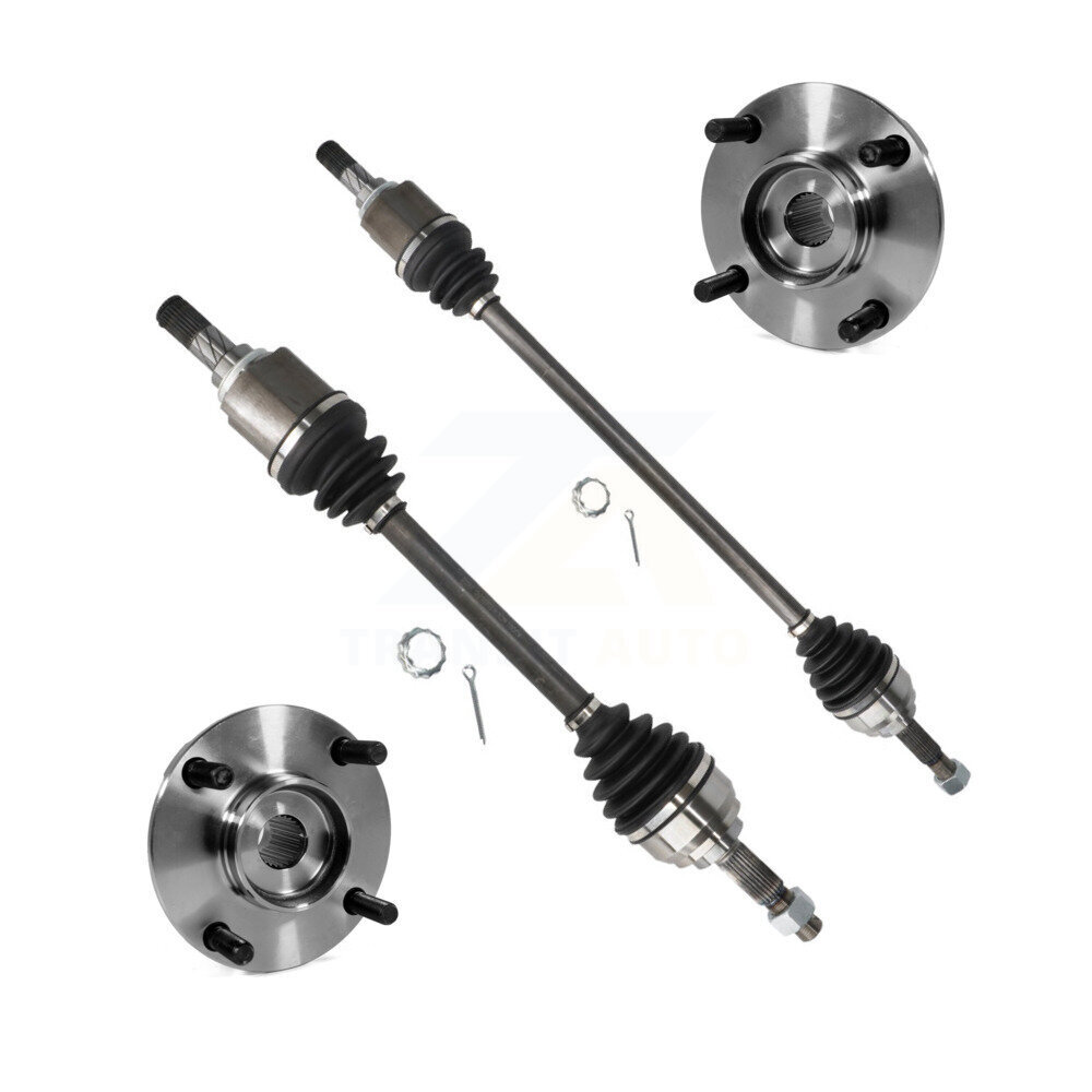 Front CV Axle Drive Shaft And Complete Wheel Hub Bearing Assembly Kit For Nissan Versa KN7-100382