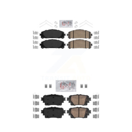 Front Rear Ceramic Disc Brake Pads Kit For 2020-2023 Toyota Highlander KNF-100003