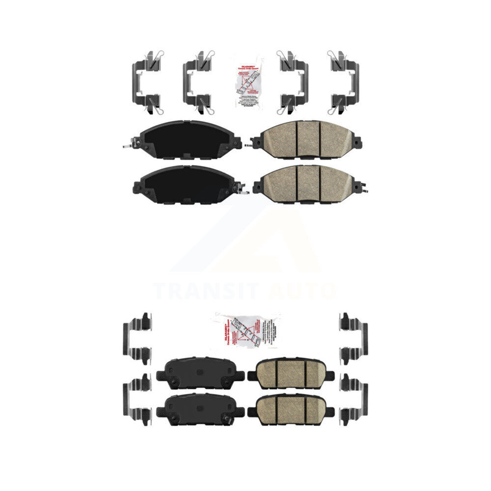 Front Rear Ceramic Disc Brake Pads Kit For Nissan Murano Pathfinder INFINITI JX35 KNF-100004