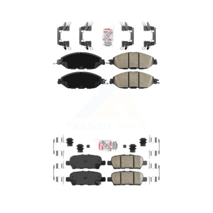 Front Rear Ceramic Disc Brake Pads Kit For Nissan Murano Pathfinder INFINITI JX35 KNF-100007