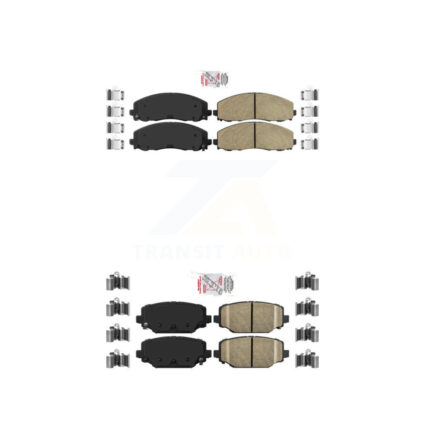 Front Rear Ceramic Disc Brake Pads Kit For Dodge Grand Caravan Journey Chrysler Town & KNF-100012