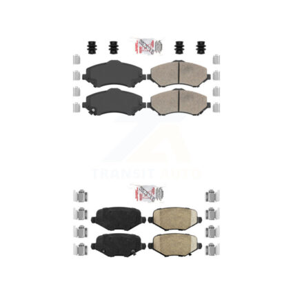 Front Rear Ceramic Disc Brake Pads Kit For Dodge Grand Caravan Chrysler Town & Country KNF-100017