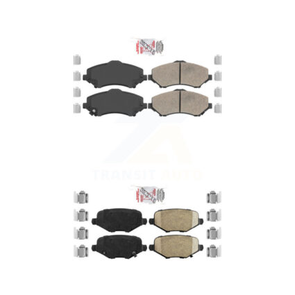 Front Rear Ceramic Disc Brake Pads Kit For Dodge Grand Caravan Chrysler Town & Country KNF-100020
