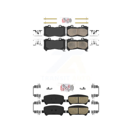 Front Rear Ceramic Disc Brake Pads Kit For 2015-2020 Chevrolet Colorado GMC Canyon KNF-100046
